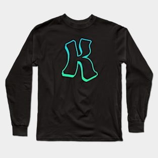 Letter K - Outline Long Sleeve T-Shirt